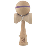 Kendama X Originală, Profesională, Vivimall, din Lemn, 18 cm, Dunga Mov - vivimall.ro