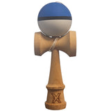 Kendama X Originala, Profesionala, Vivimall, din Lemn, 18 cm, Rubber Grip, Albastru/Negru/Alb - vivimall.ro