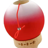 Kendama X Originala, Profesionala, Flippy, Big Cups V2, Rubber Grip cu Cupe Mari, Rulment Metalic cu Ata 55 cm,-Gradient Rosu/Alb - vivimall.ro