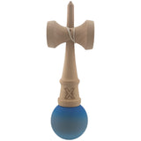 Kendama X Originala, Profesionala, Vivimall, din Lemn, Rubber Grip, 18 cm, Albastru/Gri/Bleu - vivimall.ro