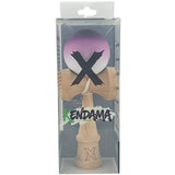 Kendama X Originala, Profesionala, Vivimall, din Lemn, Rubber Grip, 18 cm, Negru/Maro/Alb - vivimall.ro