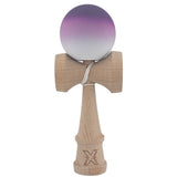 Kendama X Originala, Profesionala, Vivimall, din Lemn, Rubber Grip, 18 cm, Negru/Maro/Alb - vivimall.ro