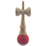 Kendama X Originala, Profesionala, Vivimall, din Lemn, Rubber Grip, 18 cm, Rosu/Alb - vivimall.ro