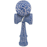 Kendama X Originala, Profesionala, Vivimall, Kendama Cracked, din Lemn – 18 cm, Albastru/alb - vivimall.ro