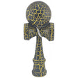 Kendama X Originala, Profesionala, Vivimall, Kendama Cracked, din Lemn – 18 cm, Crack Negru/Galben - vivimall.ro