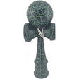 Kendama X Originala, Profesionala, Vivimall, Kendama Cracked, din Lemn – 18 cm, Crack Negru/Verde - vivimall.ro