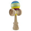 Kendama originală Legendary Spectrum V3, lemn natural 18 cm, cupe King Size, multicolor – vedere frontală