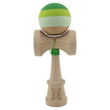 Kendama X Originala, Profesionala, Vivimall, Rubber Grip, Cupe Mari KING SIZE V3, Gaura in Baza, Rulment Metalic, din lemn 18 cm, Ata 55 cm, Special Verde degrade - vivimall.ro