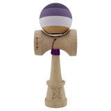 Kendama X Originala, Profesionala, Vivimall, Rubber Grip, Cupe Mari KING SIZE V3, Gaura in Baza, Rulment Metalic, din lemn 18 cm, Ata 55 cm, Special Purpuriu/Mov/Lila - vivimall.ro