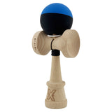 Kendama X Originala, Profesionala, Vivimall, Rubber Grip, Cupe Mari KING SIZE V3, Gaura in Baza, Rulment Metalic, din lemn 18 cm, Ata 55 cm, Bicolor Albastru/Negru - vivimall.ro