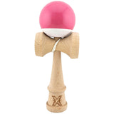 Kendama X Originala, Profesionala, Vivimall, Super Sticky, din Lemn, 18 cm,- Roz/Gri - vivimall.ro