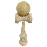Kendama X Originala, Profesionala, Vivimall, SUPER BIG cu Cupe KING SIZE, Bila Super Sticky, Diametrul 17 cm, din Lemn, 52 x 20 cm, Natural Maro - vivimall.ro