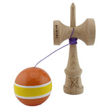 Kendama X Originala, Profesionala, Vivimall, Big Cups V2, Super Sticky Legendary Cupe Mari, Rulment Metalic cu Ata 55 cm, Portocaliu/Galben/Alb - vivimall.ro
