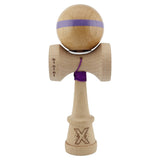 Kendama X Originala, Profesionala, Vivimall, Super Sticky, Cupe Mari KING SIZE V3, Gaura in Baza, Rulment Metalic, din lemn 18 cm, Ata 55 cm, Original Mov - vivimall.ro