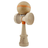 Kendama X Originala, Profesionala, Vivimall, Super Sticky, Cupe Mari KING SIZE V3, Gaura in Baza, Rulment Metalic, din lemn 18 cm, Ata 55 cm, Original Portocaliu - vivimall.ro
