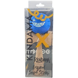 Kendama X Originala, Profesionala Limited Crazy Smile, Flippy, din Lemn, Super Stiky, 18 cm, Albastru - vivimall.ro