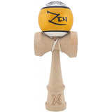Kendama X Originala, Profesionala, Zen, Vivimall, din Lemn, Super Sticky, 18 cm, Auriu/Alb/Negu - vivimall.ro