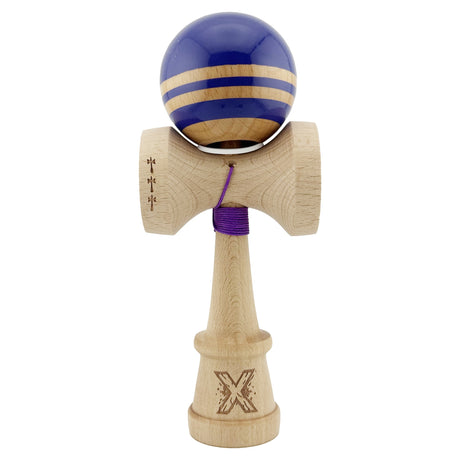 Kendama Originala X - Rainbow, Super Sticky, V3 King Size Cup, Gaura in Baza, Profesionala, Vivimall, din Lemn, 18 cm, Violet