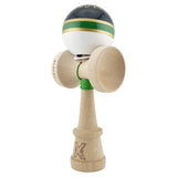 Kendama X Originala ROYAL SPIKE, Profesionala, Vivimall, Cupe Mari KING SIZE V3, Super Sticky, Gaura in Baza, Rulment Metalic, din lemn 18 cm, Ata 55 cm, Inel Verde