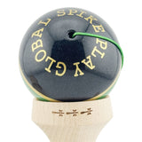 Kendama X Originala ROYAL SPIKE, Profesionala, Vivimall, Cupe Mari KING SIZE V3, Super Sticky, Gaura in Baza, Rulment Metalic, din lemn 18 cm, Ata 55 cm, Inel Verde