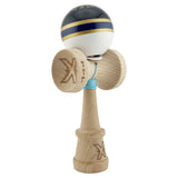 Kendama X Originala ROYAL SPIKE, Profesionala, Vivimall, Cupe Mari KING SIZE V3, Super Sticky, Gaura in Baza, Rulment Metalic, din lemn 18 cm, Ata 55 cm, Inel Albastru inchis