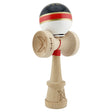 Kendama X Originala ROYAL SPIKE, Profesionala, Vivimall, Cupe Mari KING SIZE V3, Super Sticky, Gaura in Baza, Rulment Metalic, din lemn 18 cm, Ata 55 cm, Inel Rosu - vivimall.ro