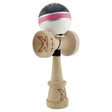 Kendama X Originala ROYAL SPIKE, Profesionala, Vivimall, Cupe Mari KING SIZE V3, Super Sticky, Gaura in Baza, Rulment Metalic, din lemn 18 cm, Ata 55 cm, Inel Roz - vivimall.ro