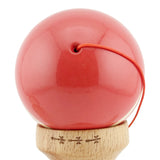 Kendama X Rainbow Originala, Profesionala, Flippy, Big Cups V2, Super Sticky cu Cupe Mari, Rulment Metalic, din lemn 18 cm, Ata 55 cm, Rosu/Maro - vivimall.ro