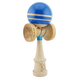 Kendama X Rainbow Originala, Profesionala, Flippy, Big Cups V2, Super Sticky cu Cupe Mari, Rulment Metalic, din lemn 18 cm, Ata 55 cm, Albastru/Maro - vivimall.ro