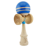 Kendama X Rainbow Originala, Profesionala, Flippy, Big Cups V2, Super Sticky cu Cupe Mari, Rulment Metalic, din lemn 18 cm, Ata 55 cm, Albastru/Maro - vivimall.ro
