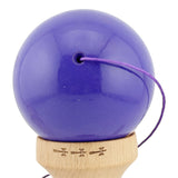 Kendama X Rainbow Originala, Profesionala, Flippy, Big Cups V2, Super Sticky cu Cupe Mari, Rulment Metalic, din lemn 18 cm, Ata 55 cm, Indigo/Maro - vivimall.ro