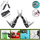 Kit supravietuire multifunctional Flippy, Instrumente profesionale, Agatatoare ghiozdan, pentru Camping, Drumetii, Aventuri in aer liber, borseta inclusa, gri - vivimall.ro
