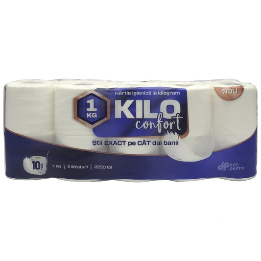 Kilo Toalettpapír 10TEKERCSEK 2RÉTEGŰ 2230LAP