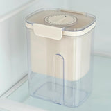 Kit Presa Pentru Branza, Vivimall, Filtru de Iaurt, Strecuratoare de Iaurt Grecesc, Filtru de lapte, 18x9.7x13 cm, Lingura Verde 20x1.6 cm, Alb - vivimall.ro