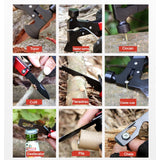 Kit supravietuire multifuncional Flippy, 42 de Instrumente Profesionale, Echipament de prim-ajutor, Drumetie, Camping, Negru - vivimall.ro