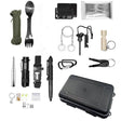 Kit supravietuire multifunctional Vivimall, Instrumente profesionale, Agatatoare ghiozdan, pentru Camping, Drumetii, Aventuri in aer liber, negru - vivimall.ro