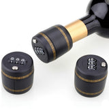 Lacat de Blocare pentru Sticle, Vivimall, Lacat pentru Sticle cu Bauturi, din Plastic PP durabil, Cu Parola din 3 Cifre, 40 x 42 x 45 mm, Negru - vivimall.ro