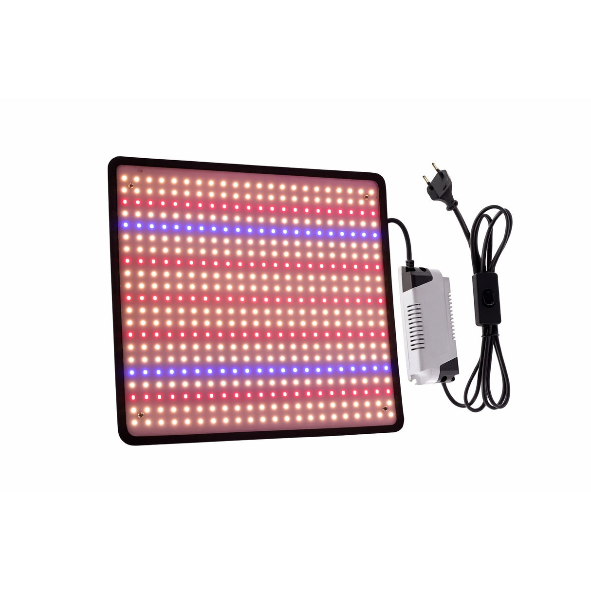 Lampă LED creștere plante Flippy Keel Edge 500 LED, 45W, panou 30×30 cm, vedere frontală