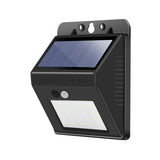 Lampa cu incarcare solara si senzor de miscare pentru exterior, 20 LED cu distanta de inductie, montaj pe perete, fara cabluri, Vivimall - vivimall.ro