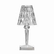Lampa de birou pe LED RGB 16, Vivimall, dimmer tactil, 3 nivele de intensitate, incarcare USB, 3W, Cristal Acrilic, 26x12 cm, cu telecomanda, transparent - vivimall.ro