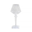 Lampa de birou pe LED RGB 16, Vivimall, dimmer tactil, 3 nivele de intensitate, incarcare USB, 3W, Cristal Acrilic, cu telecomanda, forma pahar, transparent - vivimall.ro