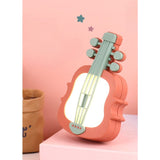 Lampa de Veghe, Vivimall, cu Protectie pentru Ochi, Model Violina, Lumina Calda, Incarcare USB, ABS, 14.3x5x9.9 cm, Verde/ Rosu - vivimall.ro