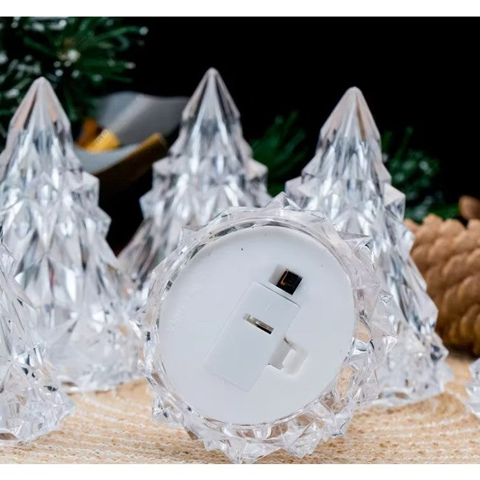 Lampa de Veghe, Vivimall, Model IceBerg, Lumina Calda, cu Baterii, Transparenta, 6.5x8 cm - vivimall.ro