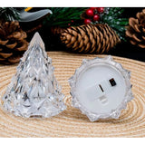 Lampa de Veghe, Vivimall, Model IceBerg, Lumina Calda, cu Baterii, Transparenta, 6.5x8 cm - vivimall.ro