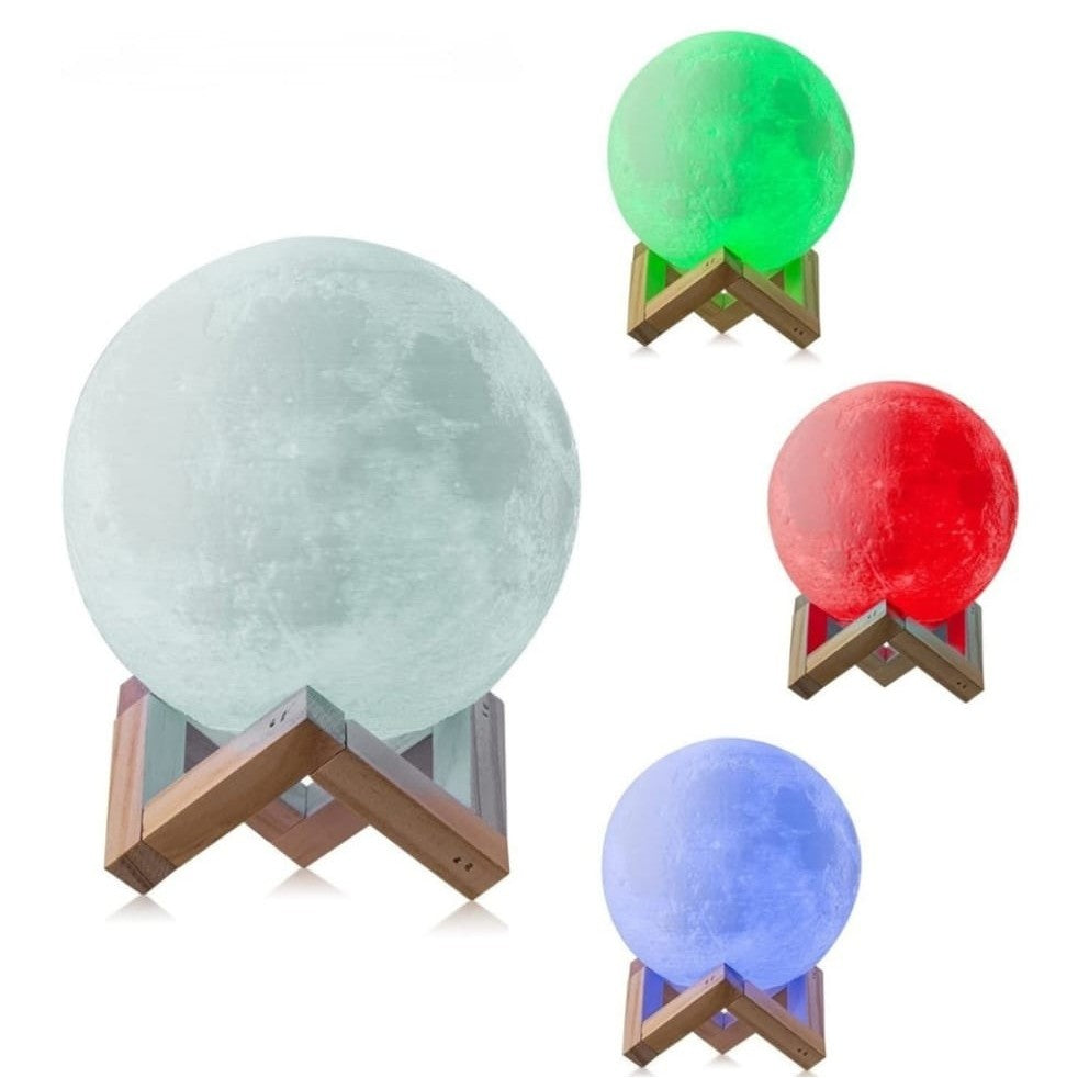 3D Holdfényes Éjszakai Fény, Elemmel Működő, Műanyag Állvánnyal, 8 Cm