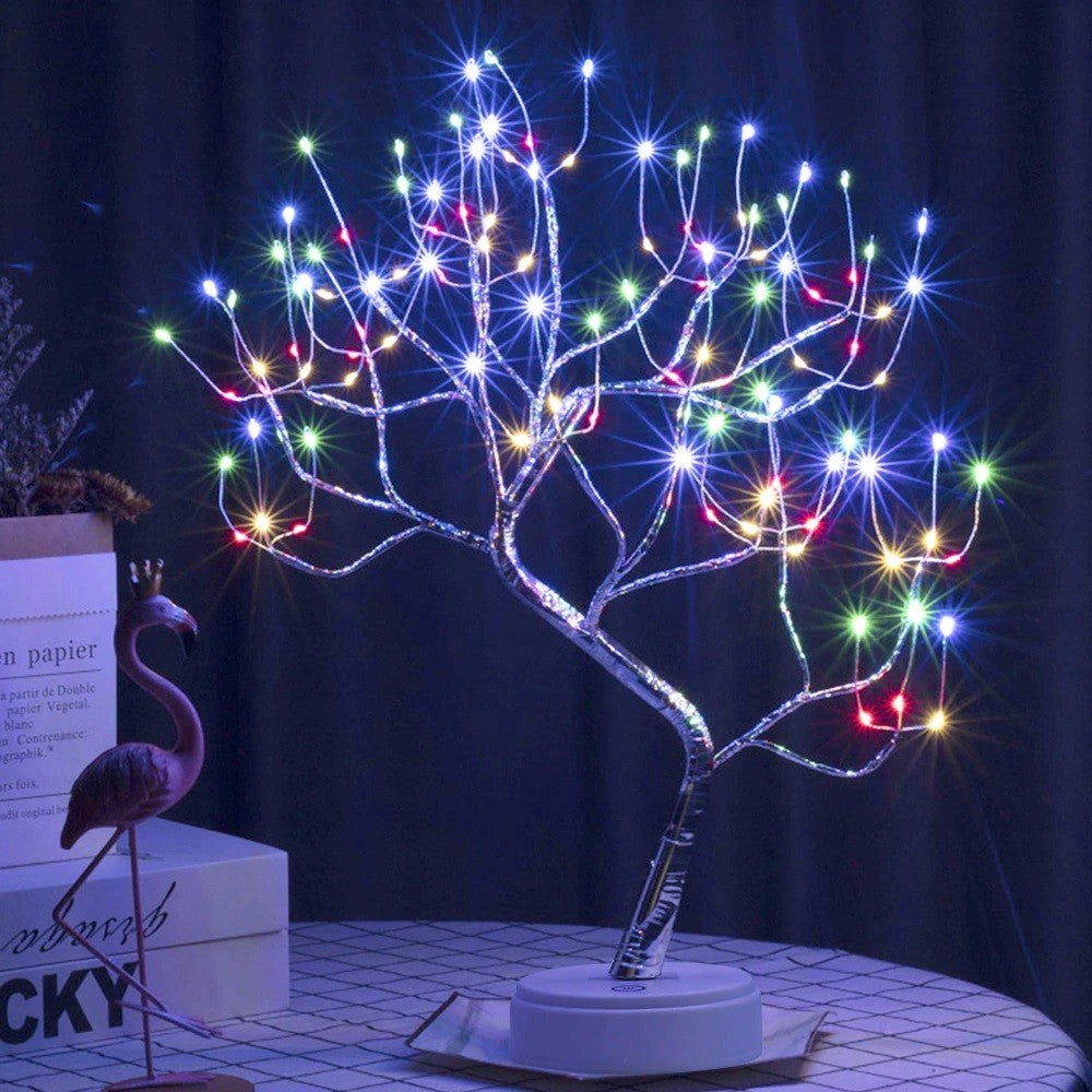 LED éjszakai fény elemekkel és USB-vel