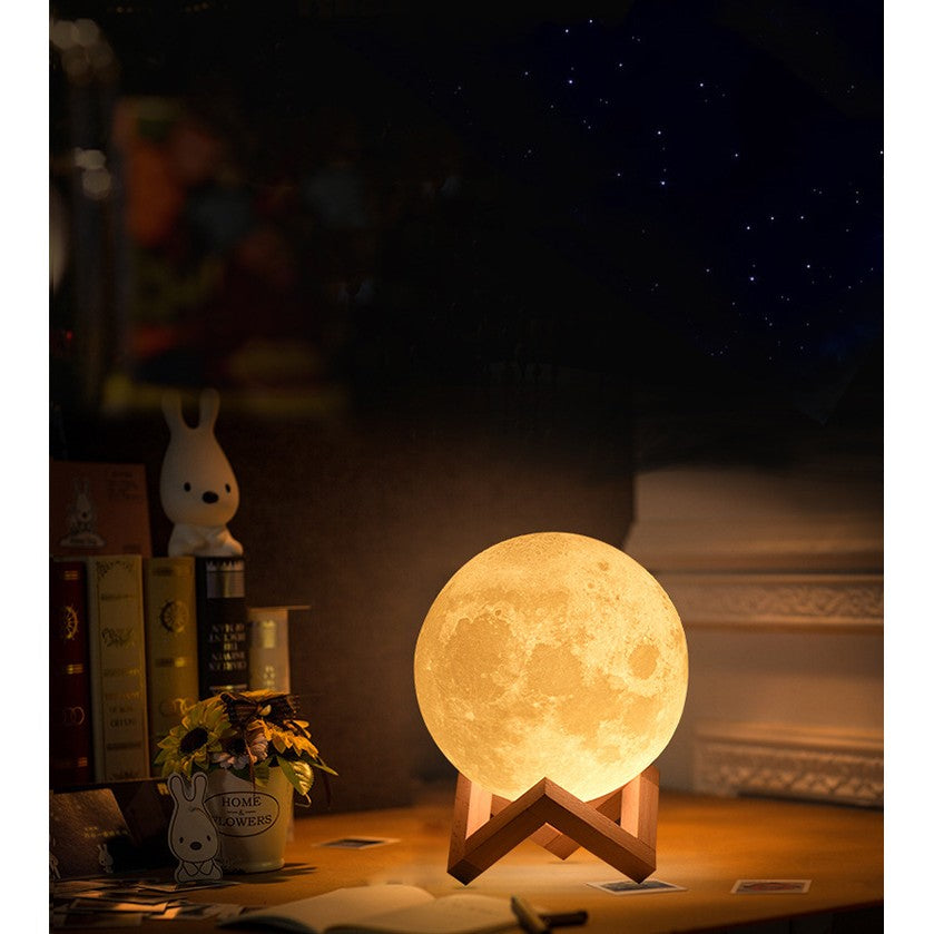 3D Holdfényes Éjszakai Fény, LED Fény, Elemmel Működő, Elem nélkül, Műanyag Talp Tartalmazza, 12 Cm 