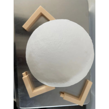 Lampa de veghe luna 3D Moon Light, lumina LED alb cald, alimentare baterii, fara acumulator, stand din plastic inclus, 12 cm, Vivimall - vivimall.ro