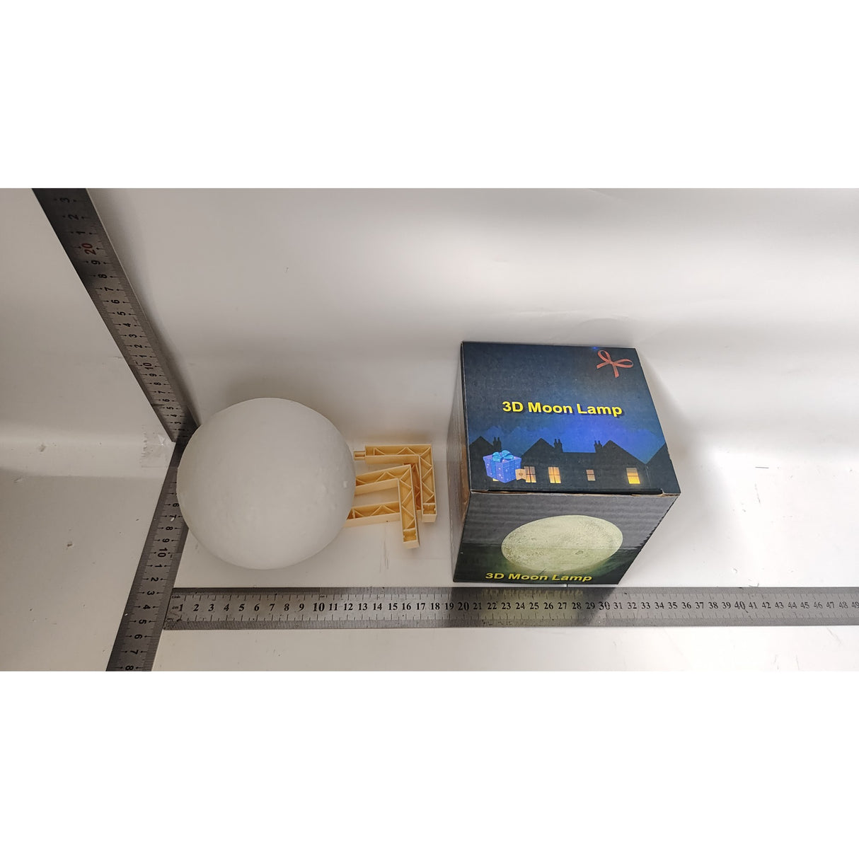 3D Holdfényes Éjszakai Fény, LED Fény, Elemmel Működő, Elem nélkül, Műanyag Talp Tartalmazza, 12 Cm 