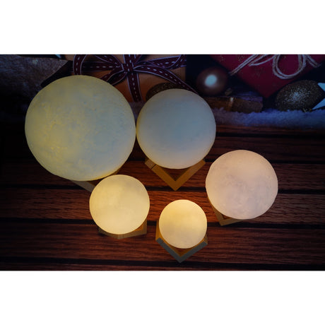 3D Holdfényes Éjszakai Fény, LED Fény, Elemmel Működő, Műanyag Állvány, 20 Cm
